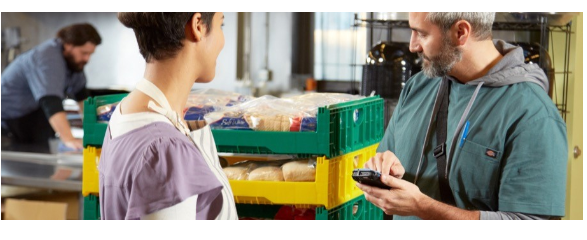 Warehouse Workers with Handheld